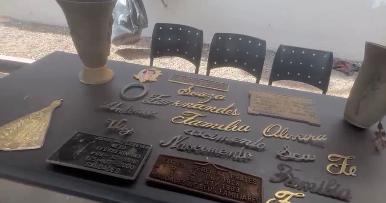 Ladrão é agredido por funcionário de cemitério após furtar objetos de túmulos