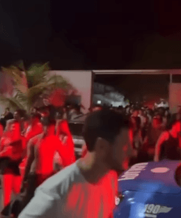 Som automotivo 'no talo' atrai a polícia e dispersa multidão em Aruanã