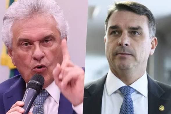“Liderança não se herda, se constrói”, diz Caiado sobre Flávio Bolsonaro na disputa presidencial
