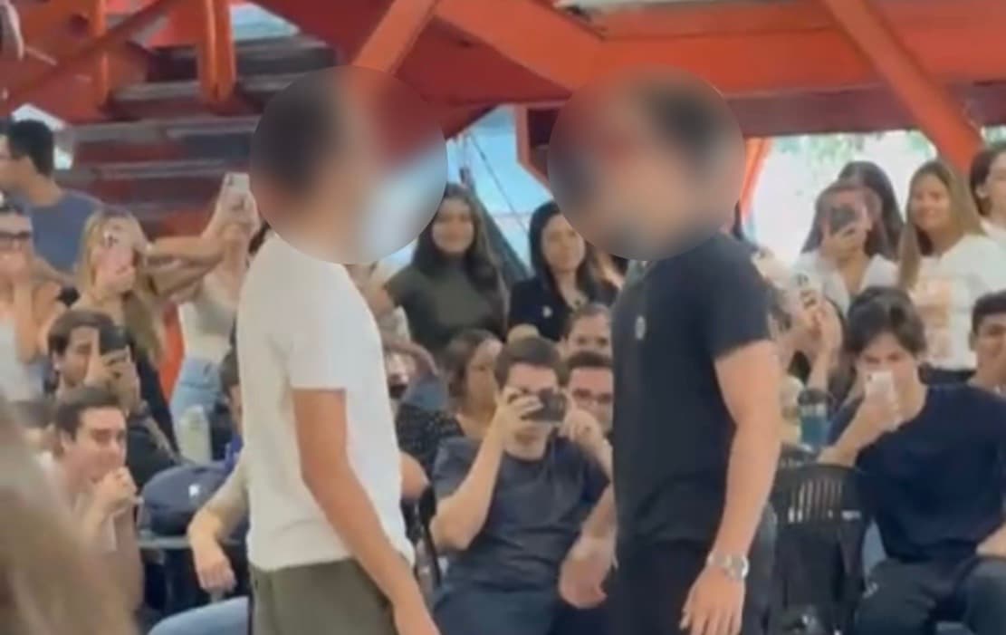 Estudantes de medicina fazem "campeonato de farmar aura" em pátio e vídeos viralizam