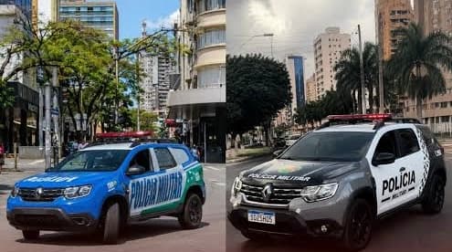 PM de Goiás apresenta novo visual das viaturas durante desfile em Goiânia