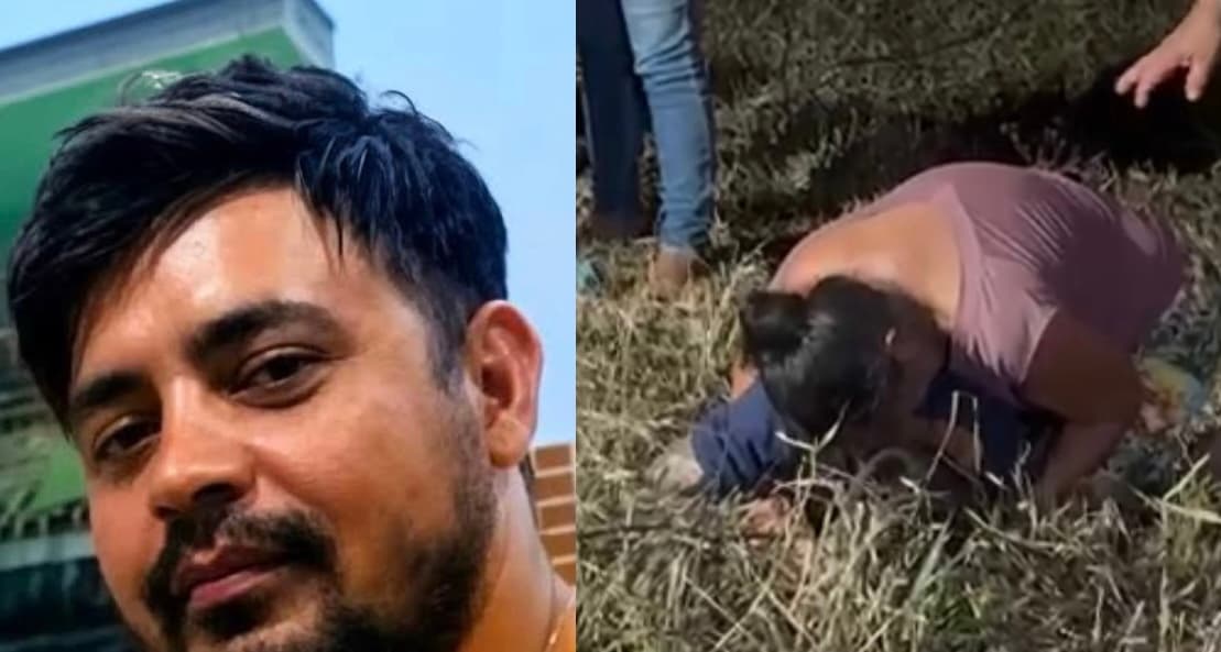 Veja o momento em que mãe de Jefferson chega ao local onde ossada foi encontrada