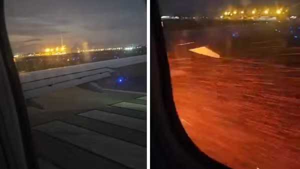 Avião da Gol pega fogo durante decolagem no aeroporto de Goiânia; pista já foi liberada